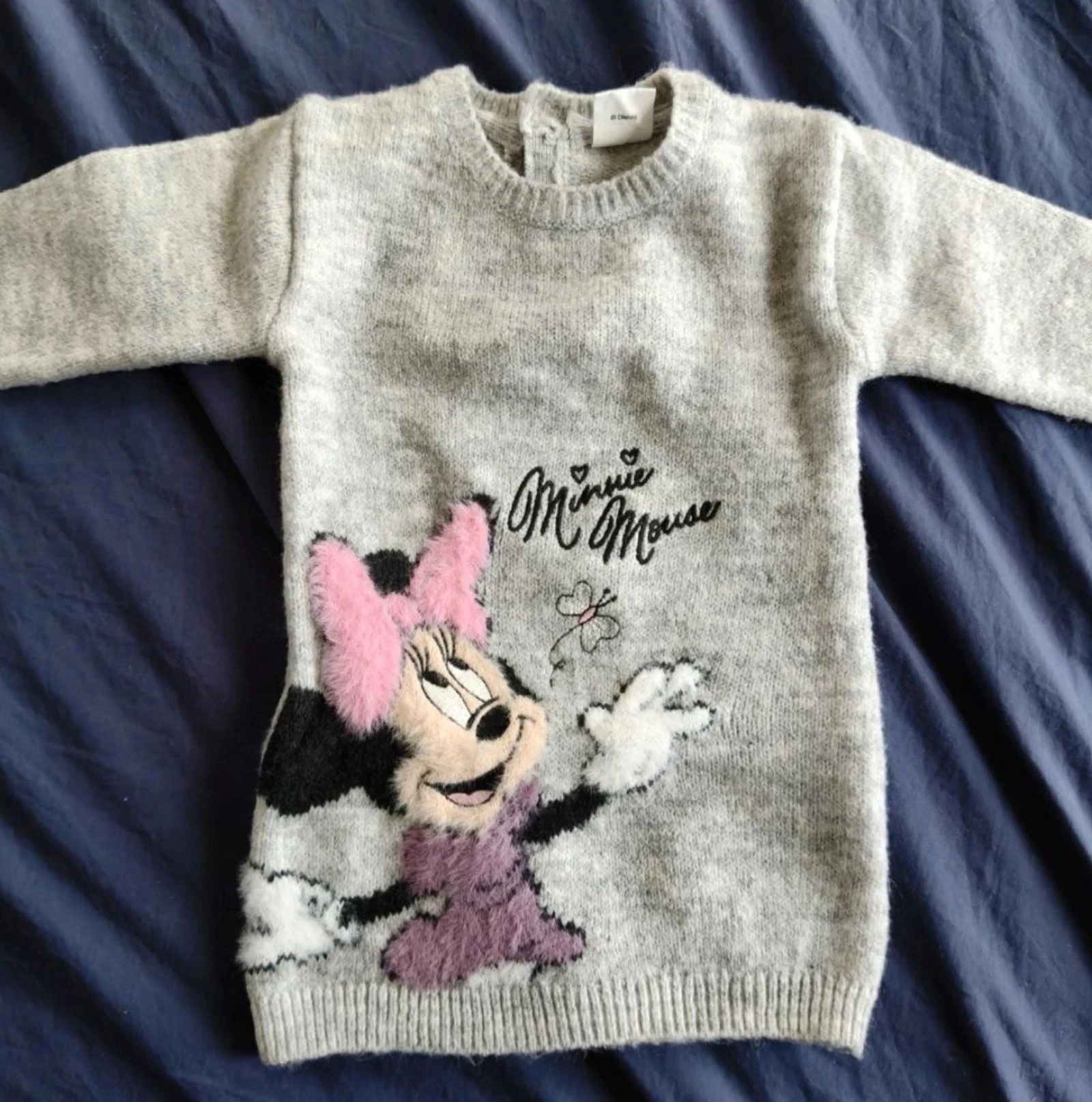 Vestido abrigado para niña Primark gris Minnie 68 cm – photo 4